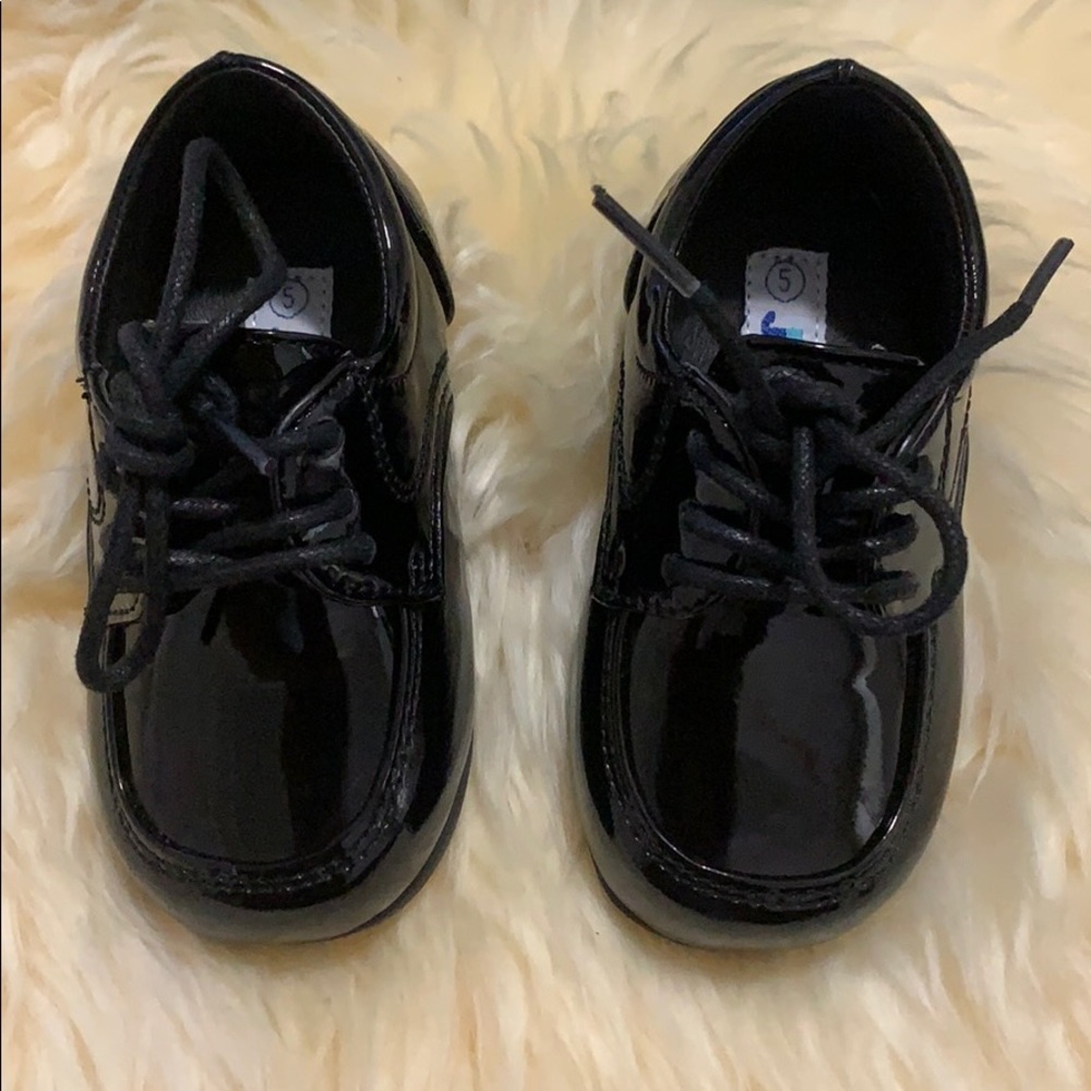 Classy Baby Boy Black Dress Shoes